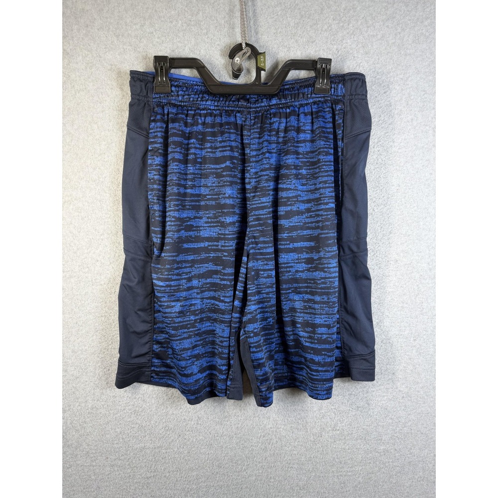 Nike Shorts Mens Large Blue Stripe Dri-FIT Athletic Running Training Gym Workout